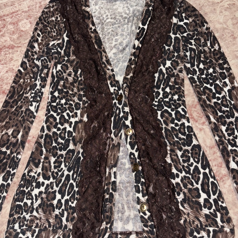 Charlotte Russe Animal Print Sweater